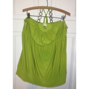 Topic green halter top
